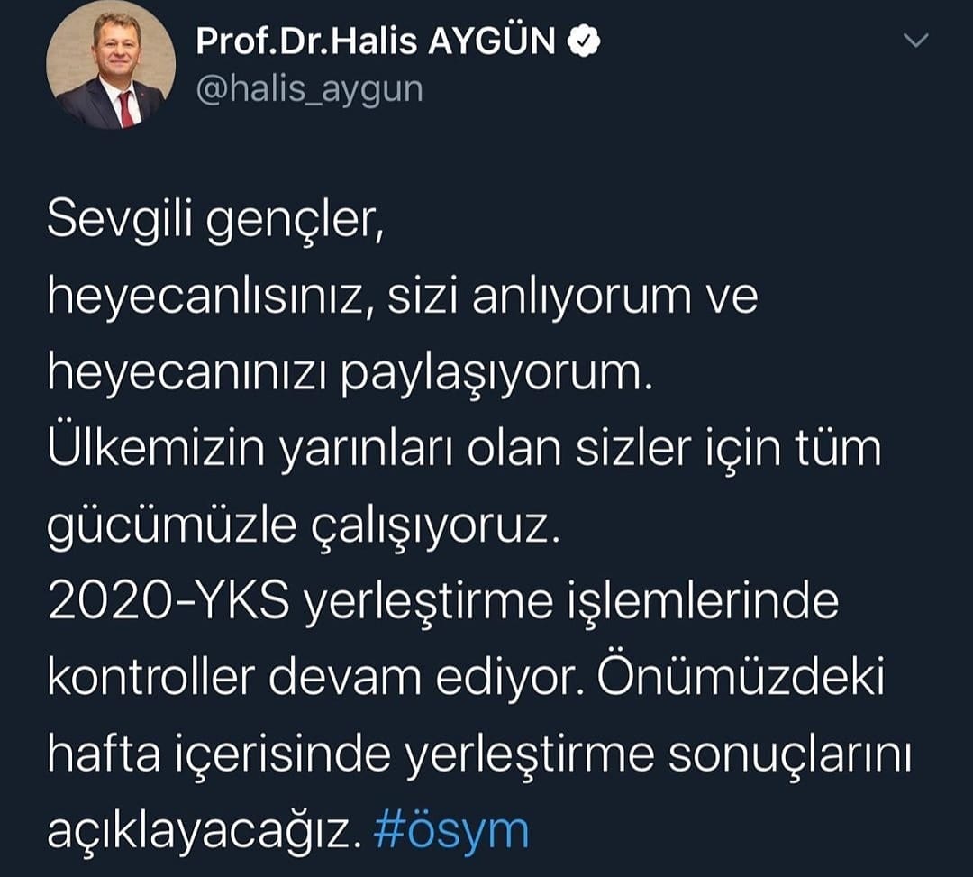 2020 YKS Sonuçlarının Açıklanacağı Tarih Belli Oldu!