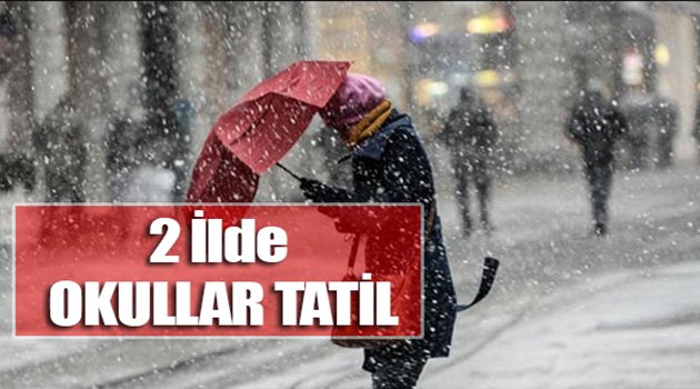 2 Ocak 2017 Kar Tatili Olan Yerler!