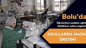 Bolu MEM'den sağlık çalışanlarına siperli maske üretimi desteği