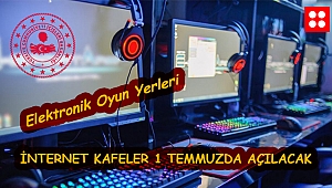 İnternet Kafeler - Elektronik Oyun Yerleri Açılıyor