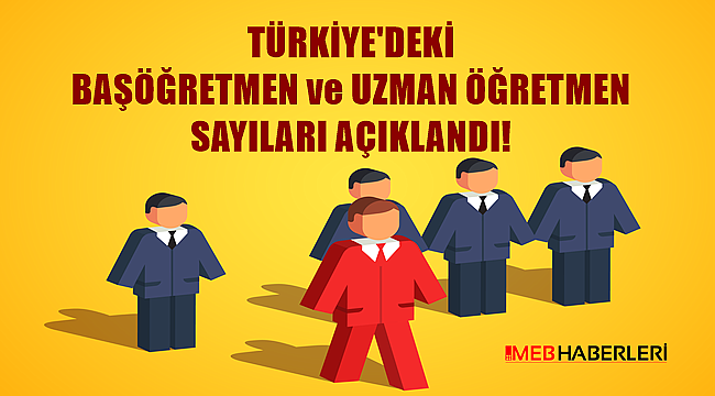 Türkiye'deki Uzman Öğretmen ve Başöğretmen Sayıları Açıklandı!
