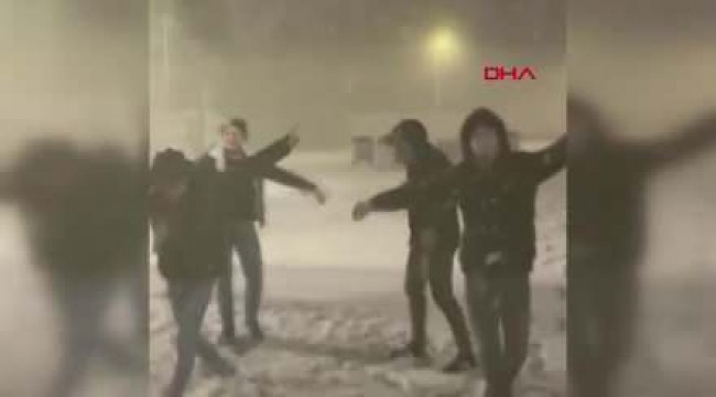 Edirne'de 9/8'lik kar sevinci