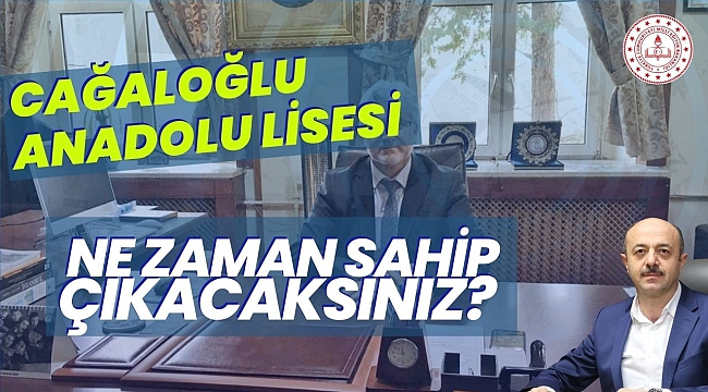 Cağaloğlu Anadolu Lisesi Müdürü Görevden Alındı.