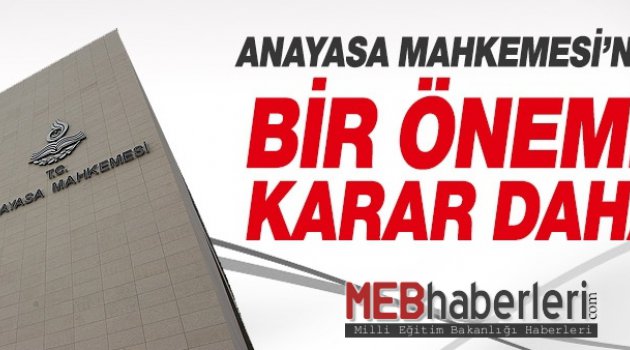 AYM, VALİLERİN MÜDÜR ATAMA YETKİLERİNİ DE İPTAL ETTİ
