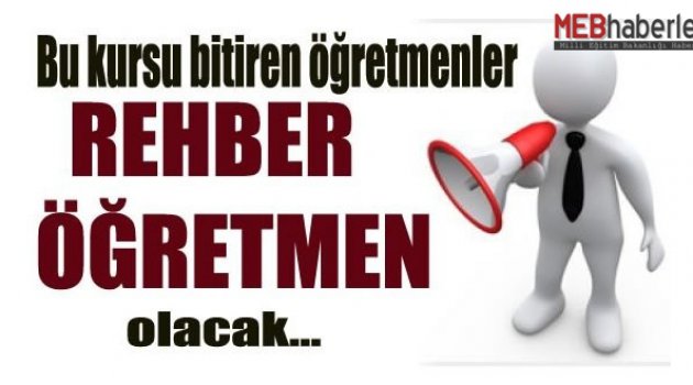 M.E.B Yeni Rehberlik Öğretmeni Kursu Açıyor!