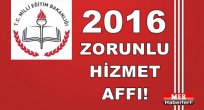 2016 Zorunlu Hizmet Affı!
