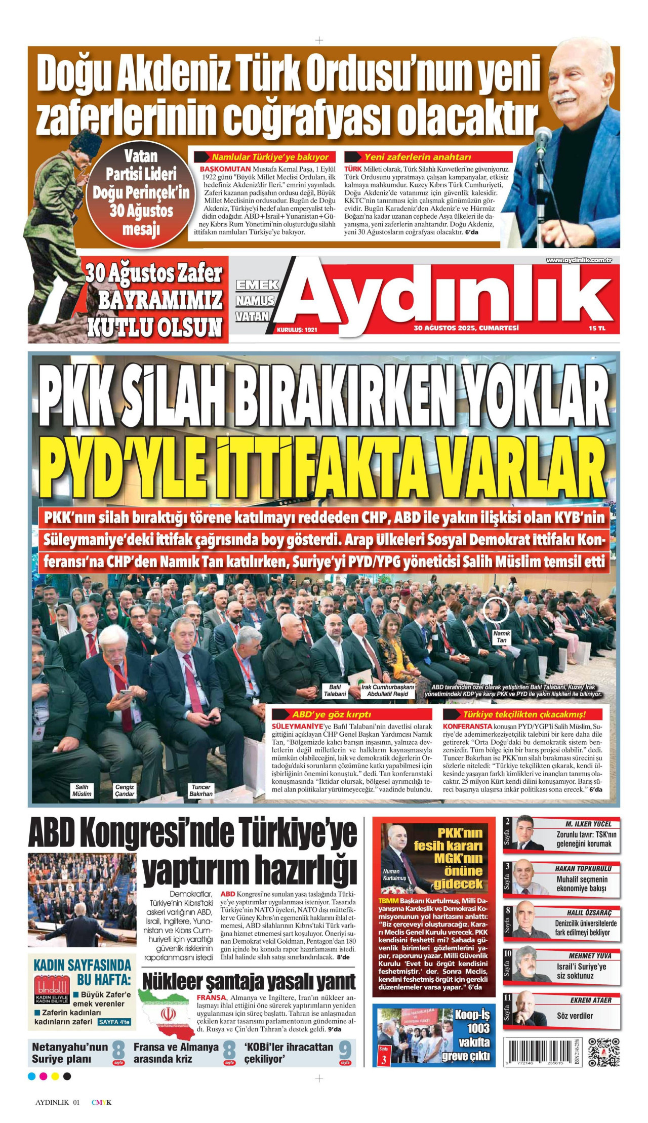 AYDINLIK GAZETESİ Gazete Manşeti