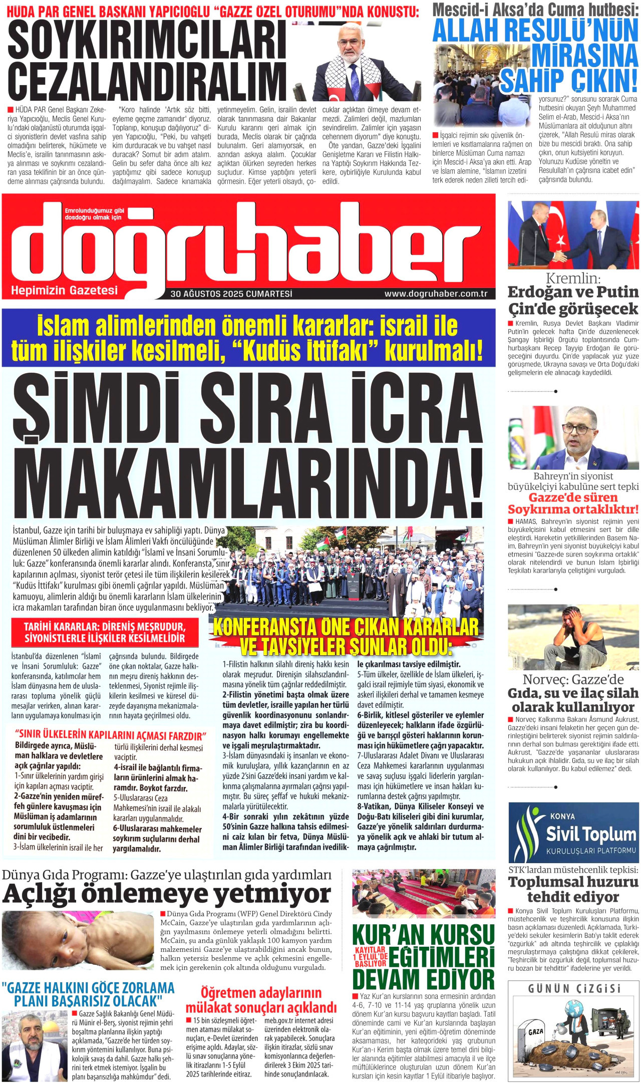 DOĞRU HABER Gazete Manşeti