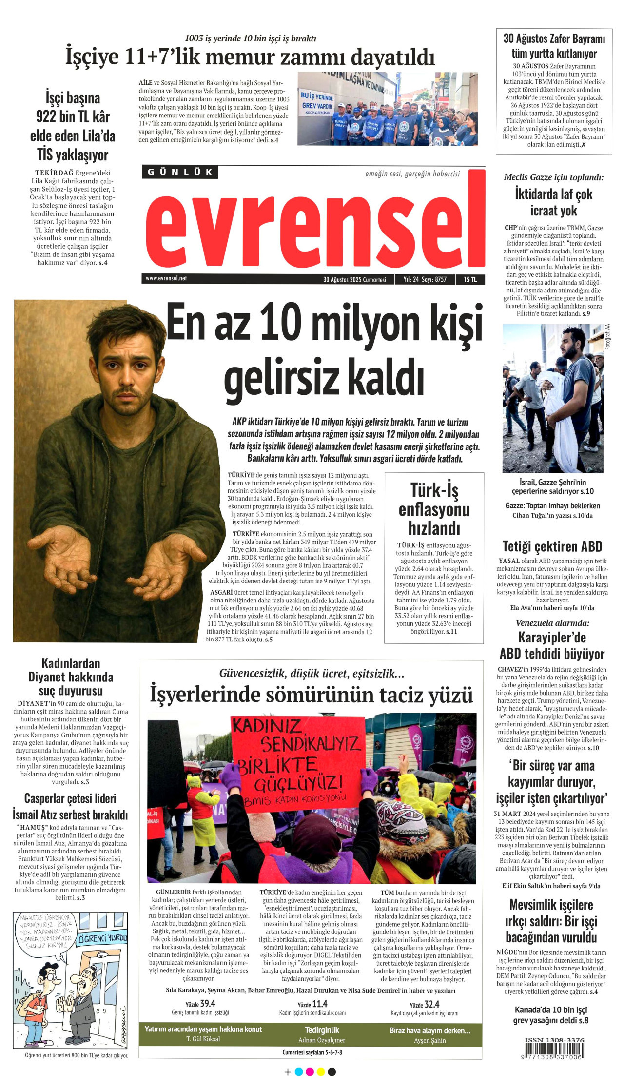 EVRENSEL Gazete Manşeti