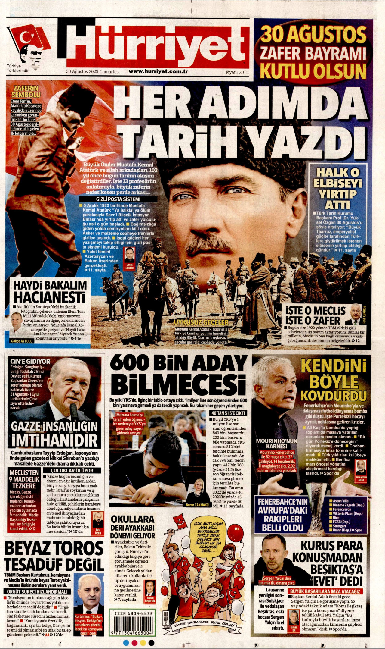 HÜRRİYET Gazete Manşeti