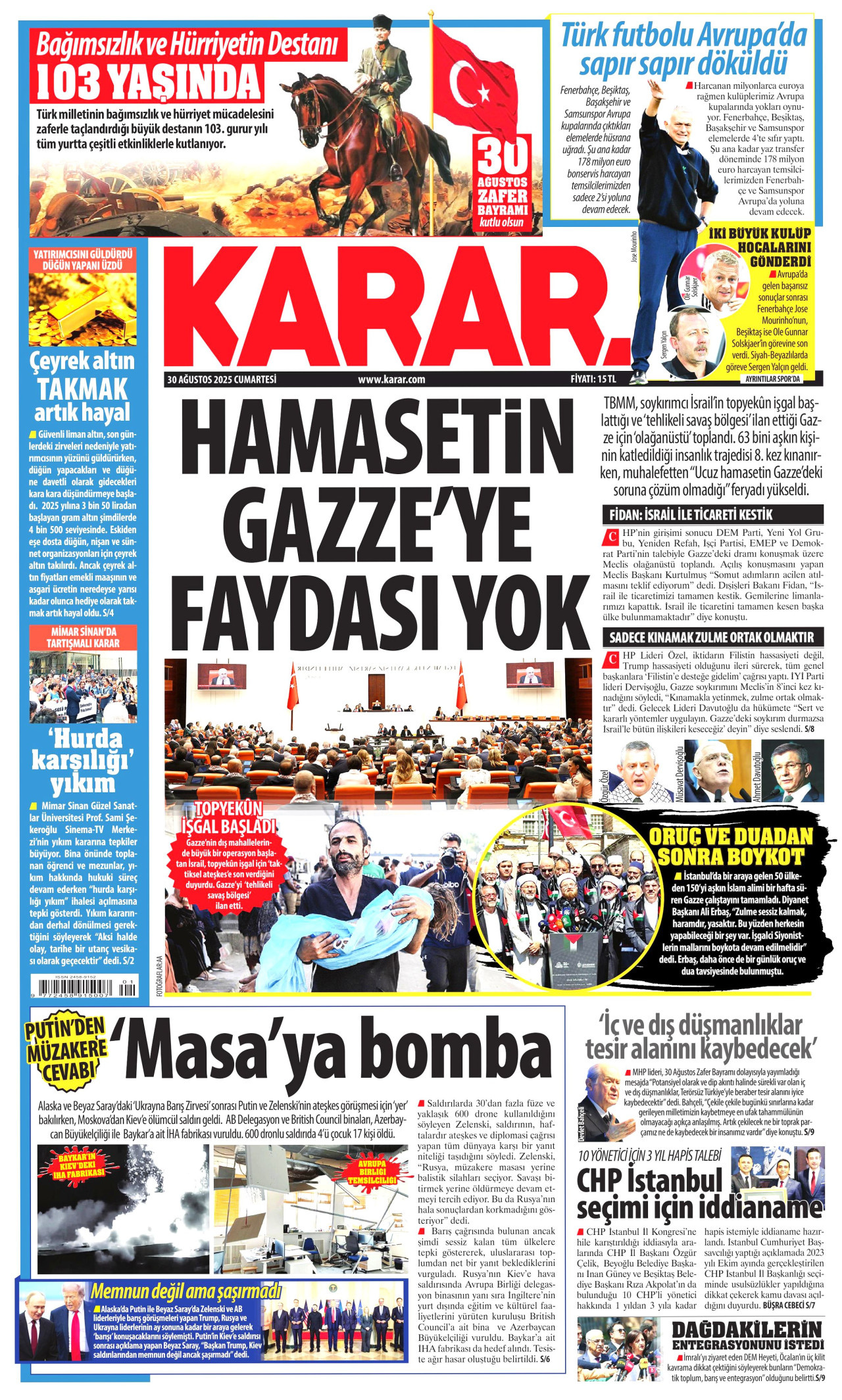 KARAR Gazete Manşeti