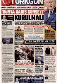 Türkgün Gazetesi Gazete Manşeti
